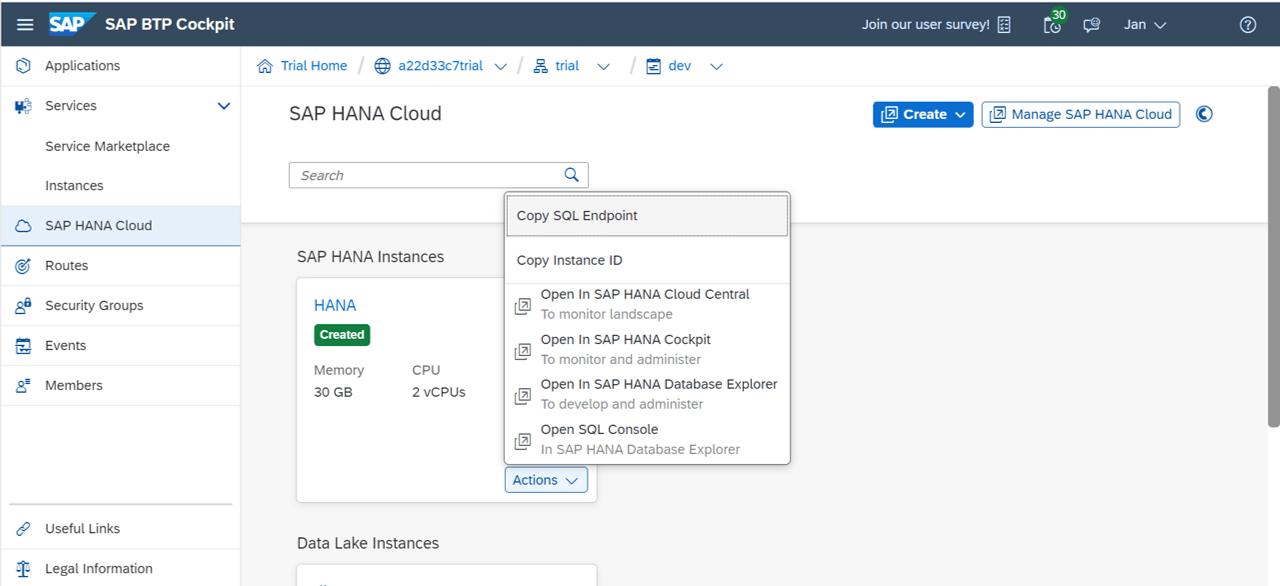 Buy SAP HANA Cloud Account